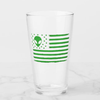 UFO US Flag Glass