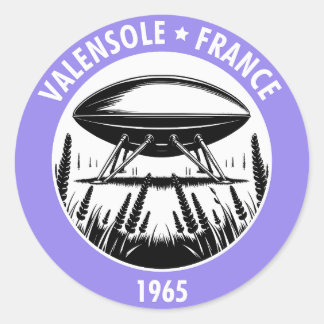UFO Valensole 1965 Classic Round Sticker