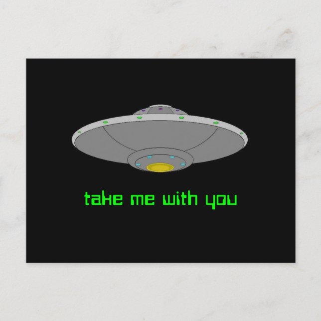 UFO - Voluntary Abduction Postcard (Front)