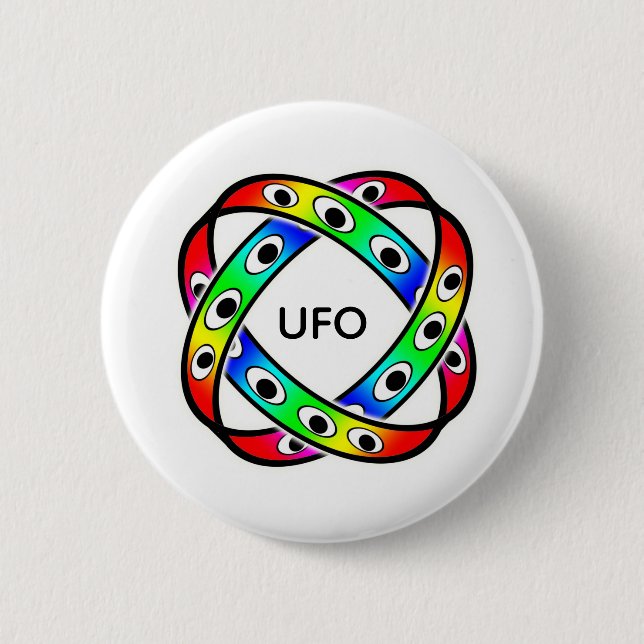 UFO (you may change the words) 2 Inch Round Button (Front)