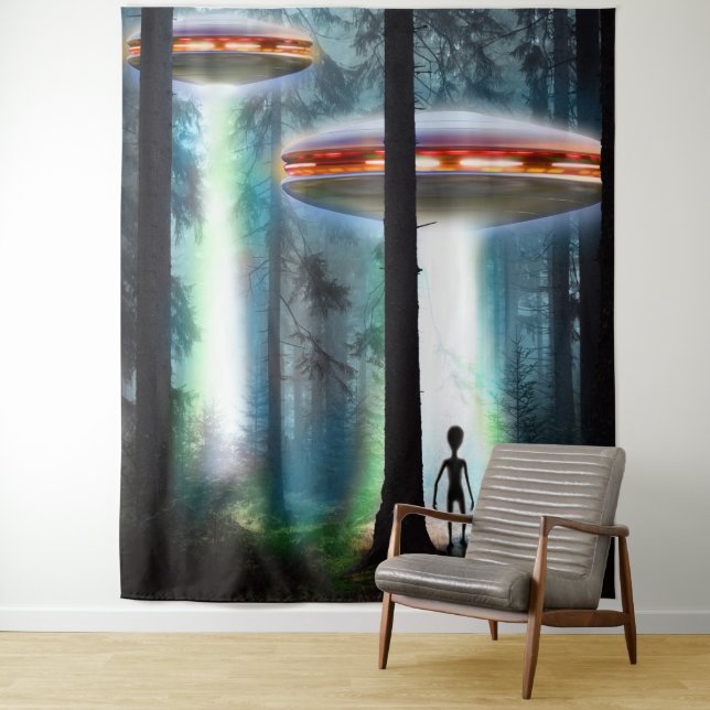 UFO's Alien Forest Tapestry (In Situ)