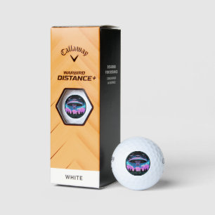 UFOs Alien Invasion Aesthetic Golf Balls