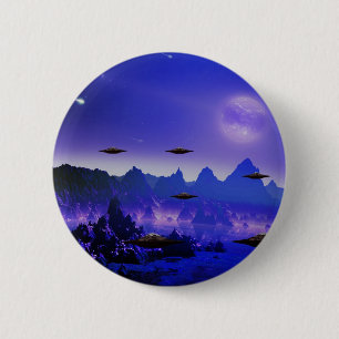UFOs galaxies 2 Inch Round Button