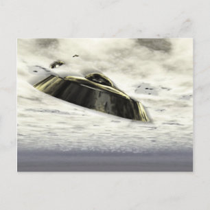 UFOs in Flight Postcard