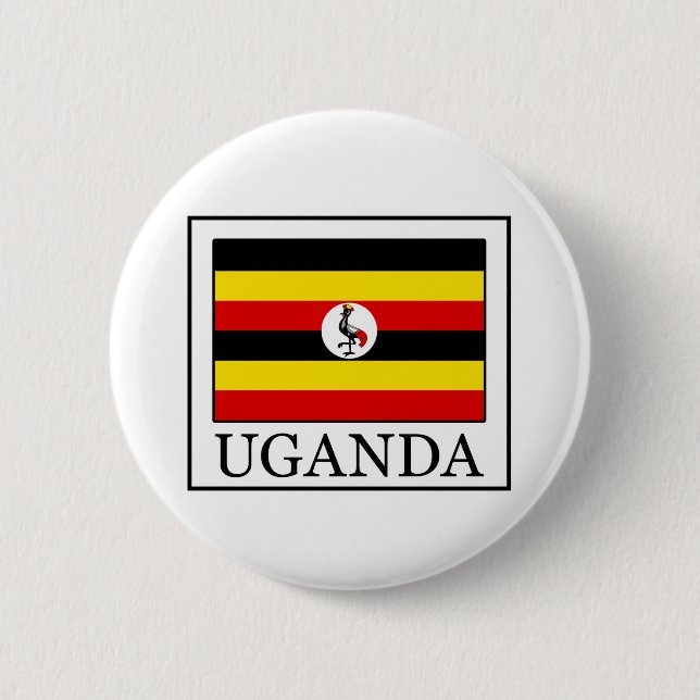 Uganda 2 Inch Round Button (Front)