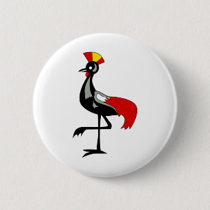 UGANDA BIRD.png 2 Inch Round Button