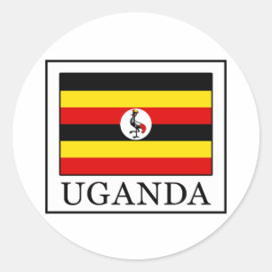 Uganda Classic Round Sticker