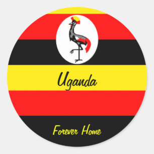 Uganda Classic Round Sticker