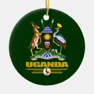 Uganda COA Ceramic Ornament
