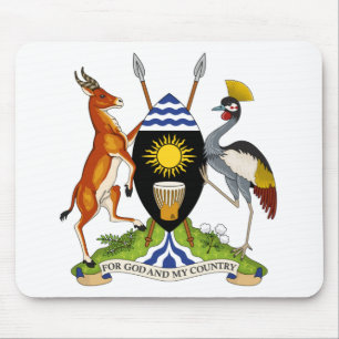 uganda emblem mouse pad