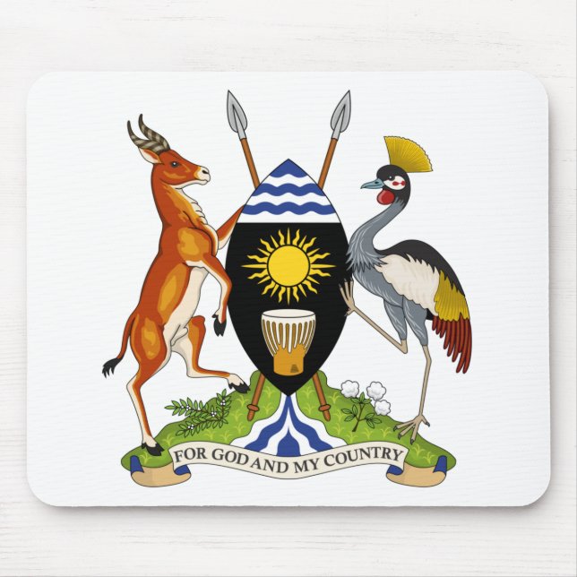 uganda emblem mouse pad (Front)