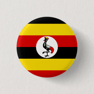 Uganda Flag 1 Inch Round Button