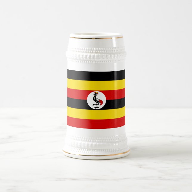 Uganda Flag Beer Stein (Center)