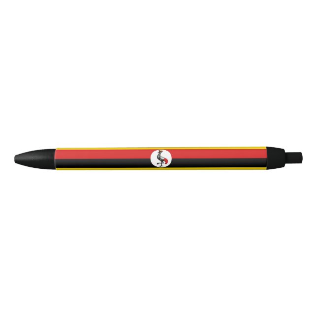 Uganda flag black ink pen (Front)