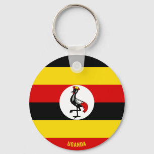 Uganda Flag Charming Patriotic Keychain