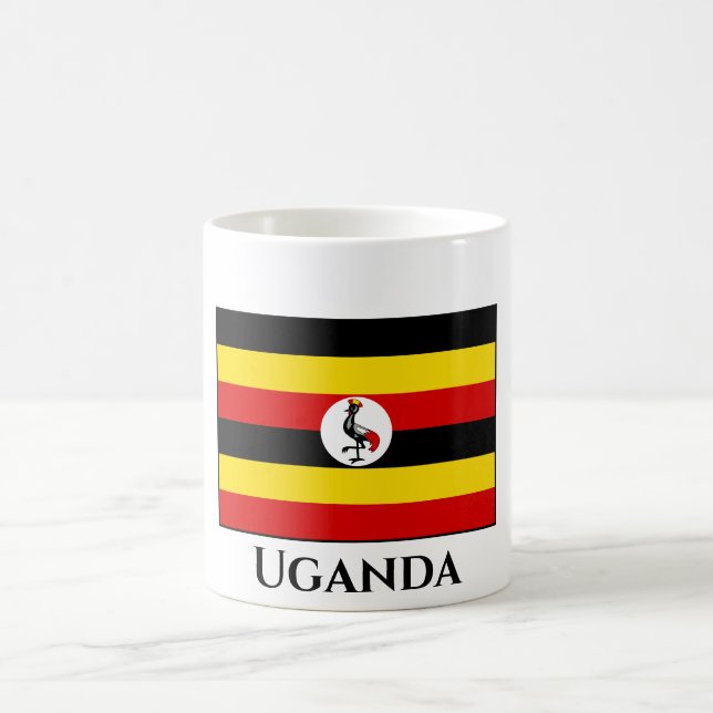 Uganda Flag Coffee Mug (Center)