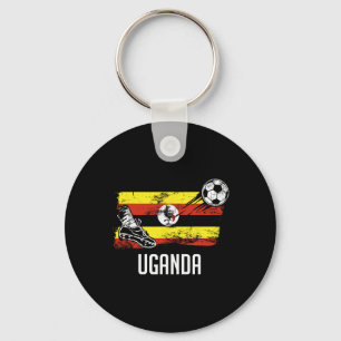 Uganda Flag Jersey Ugandan Soccer Team Ugandan Keychain