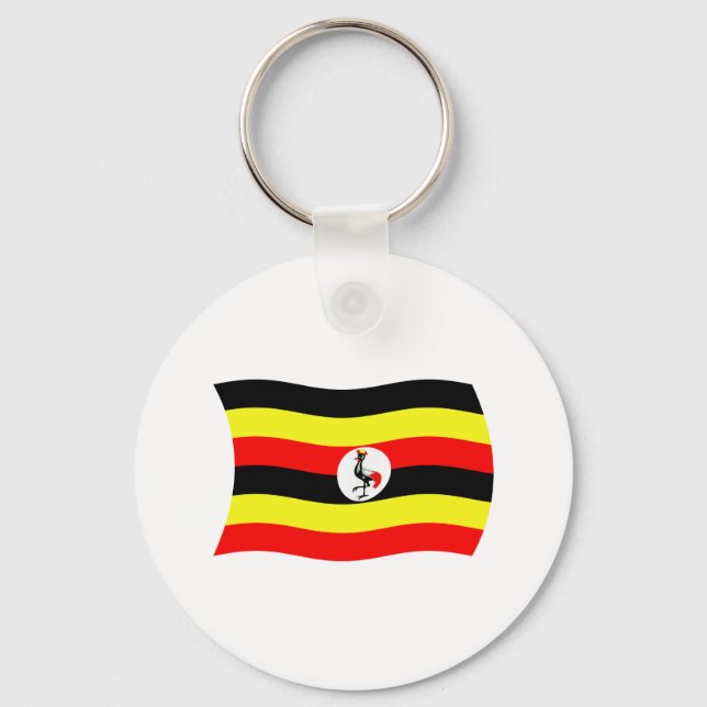 Uganda Flag Keychain (Front)