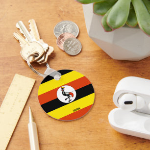 Uganda Flag Keychain