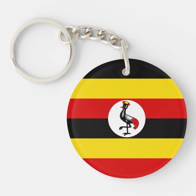 Uganda Flag Keychain (Front)