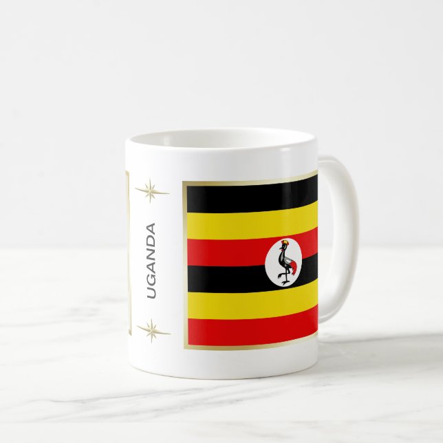 Uganda Flag + Map Mug (Front Right)