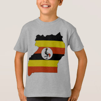 Uganda flag map T-Shirt