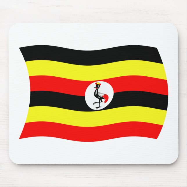 Uganda Flag Mousepad (Front)