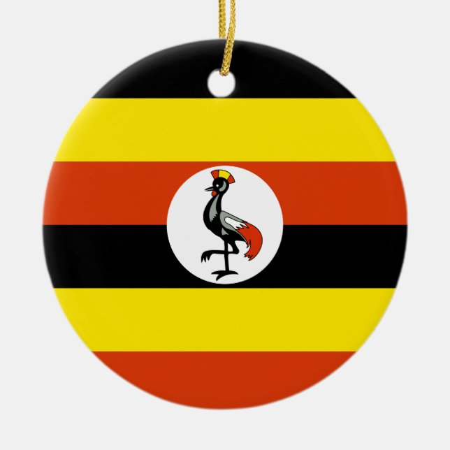 Uganda Flag Ornament (Front)