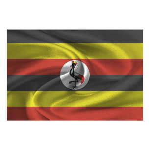 Uganda Flag Photo Print