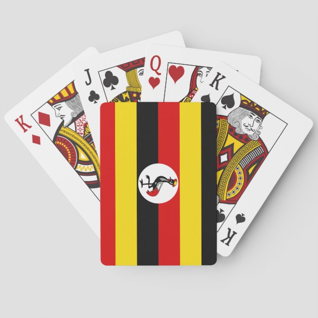 Uganda Flag Playing Cards (Back)