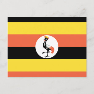 Uganda Flag Postcard
