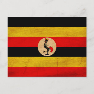 Uganda Flag Postcard