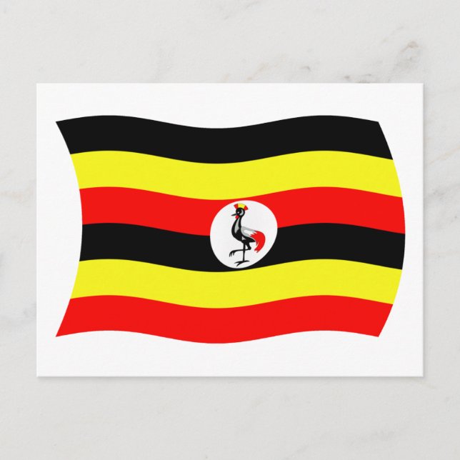 Uganda Flag Postcard (Front)
