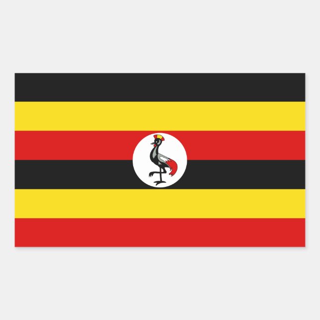 Uganda Flag Sticker (Front)