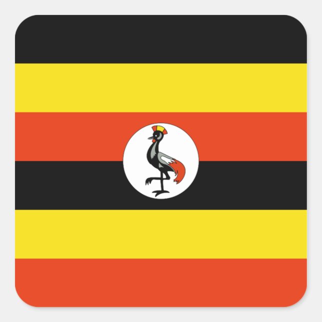 Uganda Flag Sticker (Front)