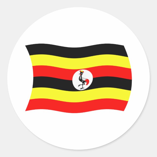 Uganda Flag Sticker (Front)