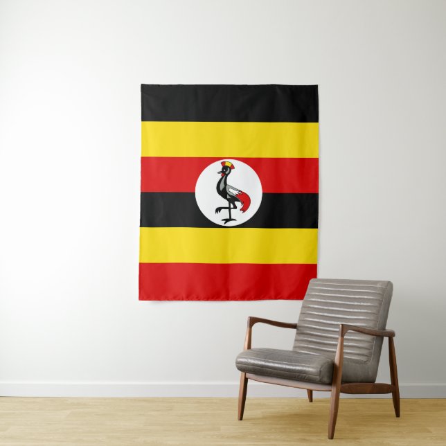 Uganda flag tapestry (In Situ)