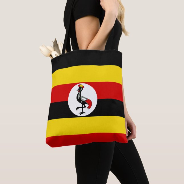 Uganda flag tote bag (Close Up)