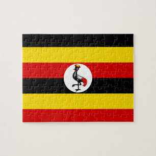 Uganda National World Flag Jigsaw Puzzle