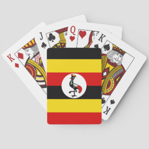 Uganda National World Flag Playing Cards
