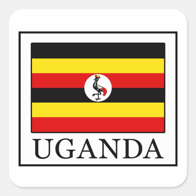 Uganda Square Sticker (Front)