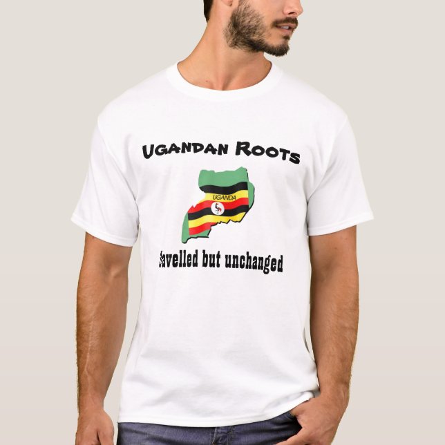 Uganda t-shirts-ugandan roots T-Shirt (Front)