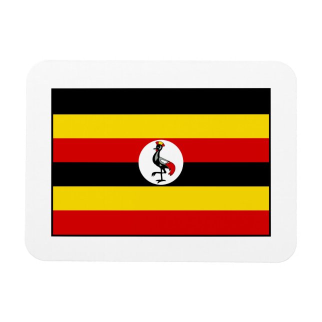 Uganda – Ugandan Flag Magnet (Horizontal)