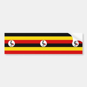 Ugandan Flag (Uganda) Bumper Sticker