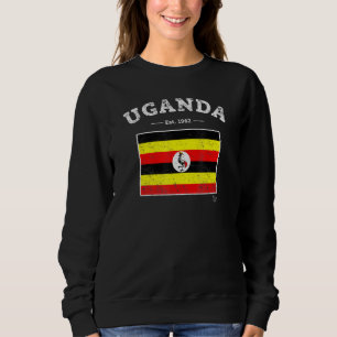 Ugandan Flag Vintage Uganda Flag Sweatshirt