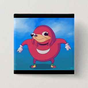Ugandan Knuckles Meme 2 Inch Square Button