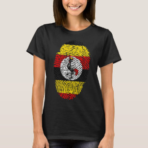 Ugandan Roots Fingerprint Women's Graphic Tee Afri