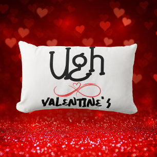 Ugh Valentine's - Was Mine on white   Lumbar Pillow
