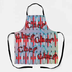 Ugly 60s Retro Futurism Fun Funny 1960s Chef Apron