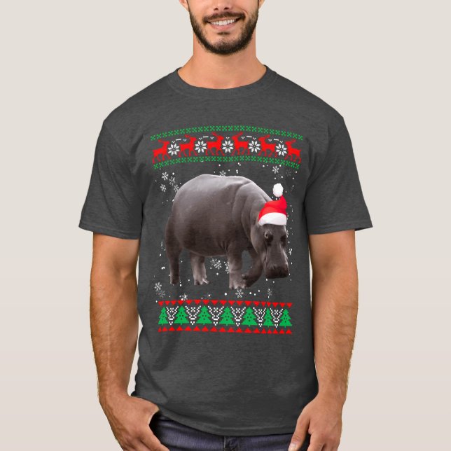 Ugly Animals Hippo retro T-Shirt (Front)